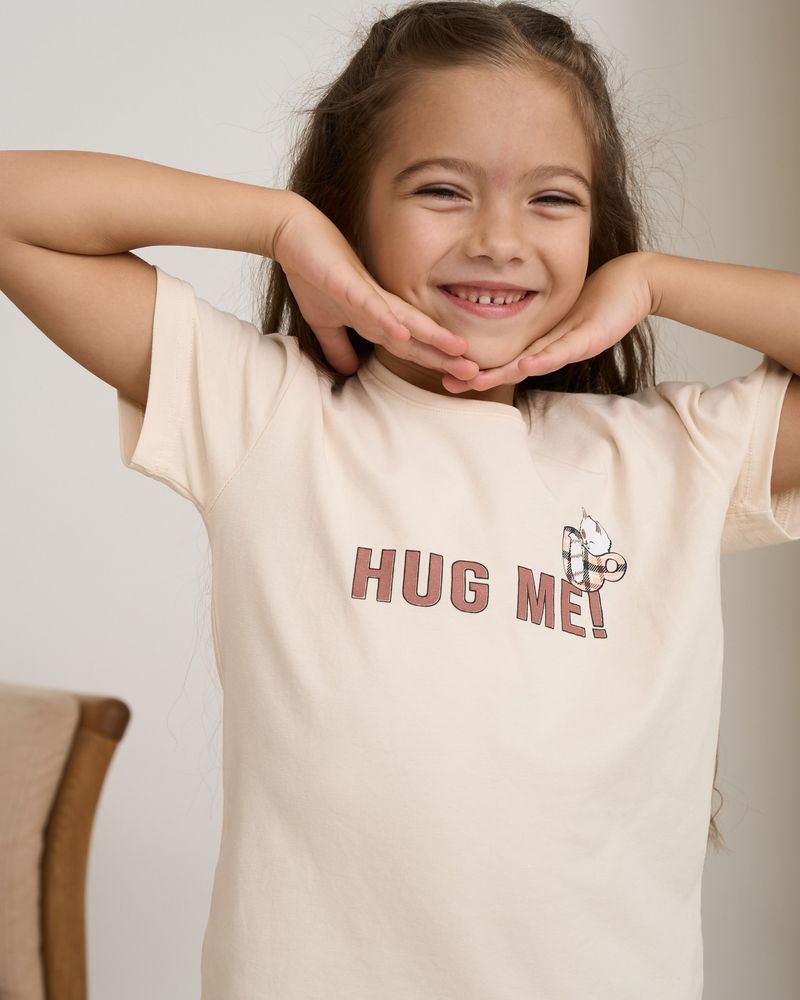 Підліткова піжама для дівчинки Hug me, Family look мама і донька, 128-134