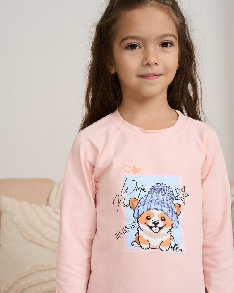 Детская пижама для девочки в Корги, Family Look, 98-104