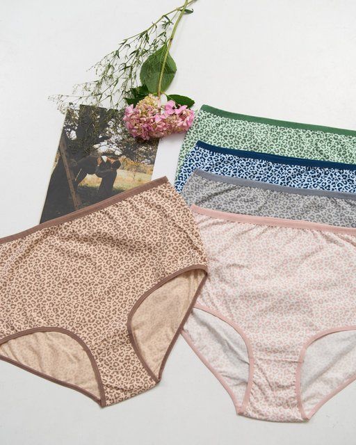 Труси жіночі великих розмірів 8-10XL леопардовий принт 5 шт., 8XL