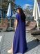 Сукня-туніка Plus size з віскози: довга темно-синя з вишивкою