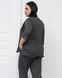 Комплект женский из вискозы Plus size темно-серый, 2XL