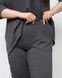 Комплект женский из вискозы Plus size темно-серый, 2XL