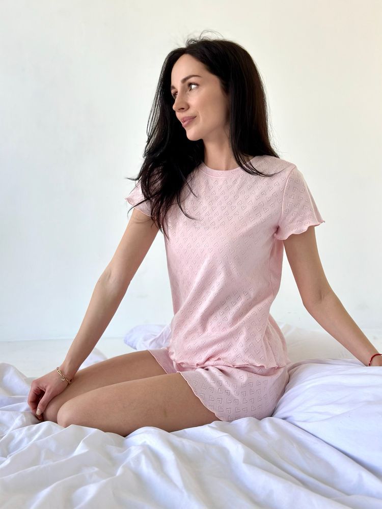 Жіноча трикотажна піжама з шортами Rose, L-XL