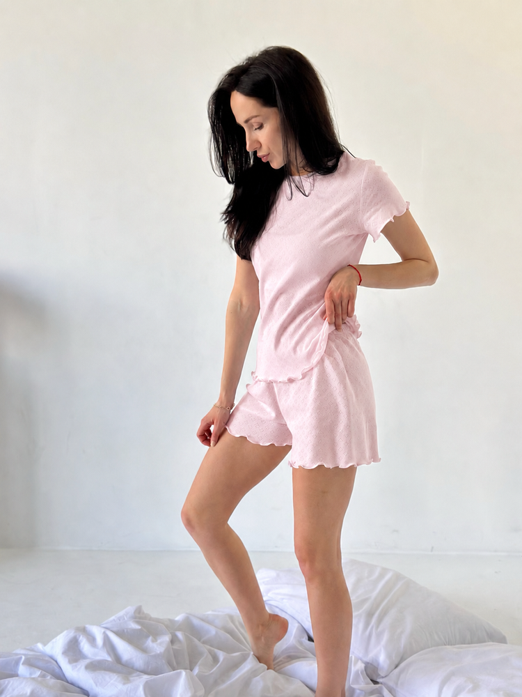 Жіноча трикотажна піжама з шортами Rose, L-XL