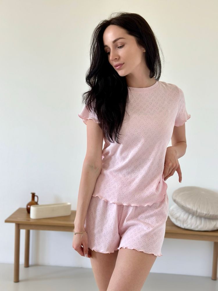Жіноча трикотажна піжама з шортами Rose, L-XL