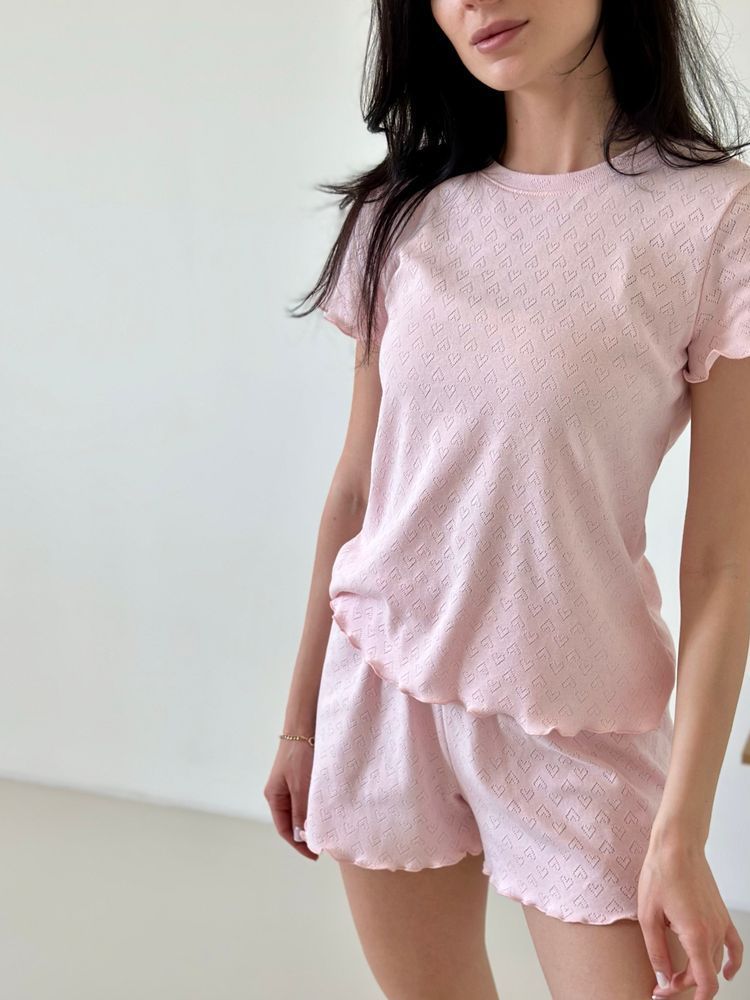 Жіноча трикотажна піжама з шортами Rose, L-XL