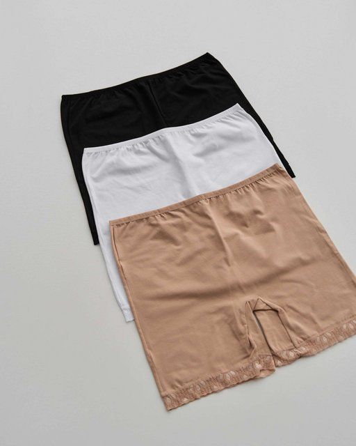 Панталони жіночі однотонні з мереживом 5-7XL, 6XL, Білий