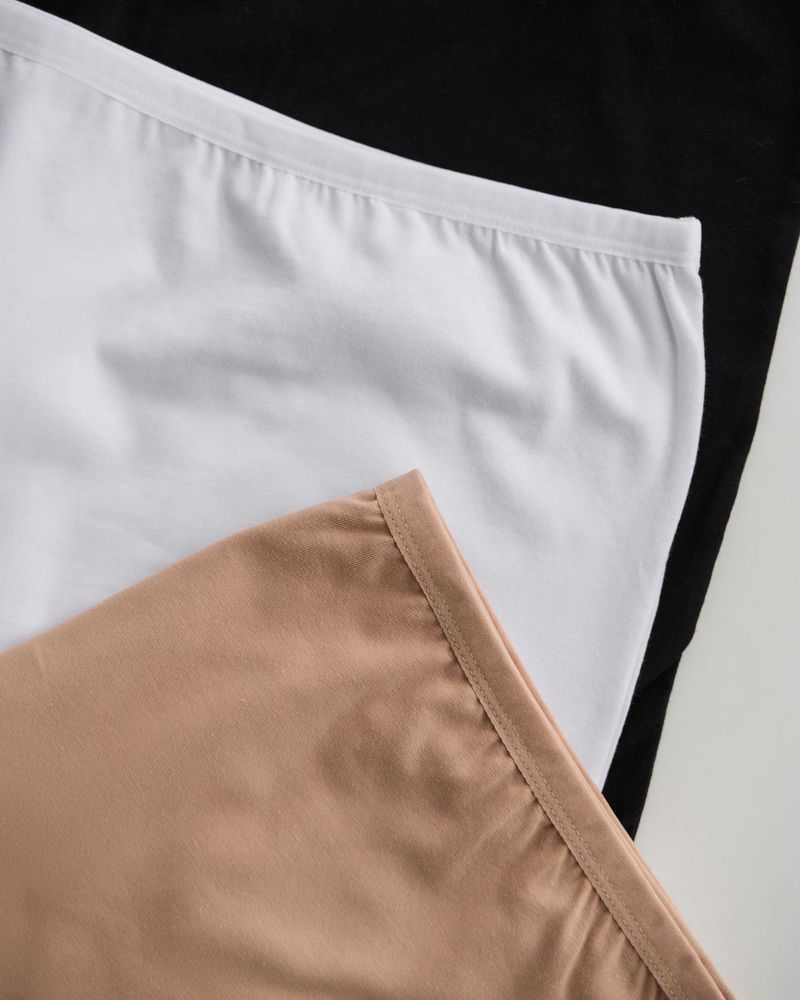 Панталоны женские однотонные с кружевом 5-7XL, 6XL, Белый