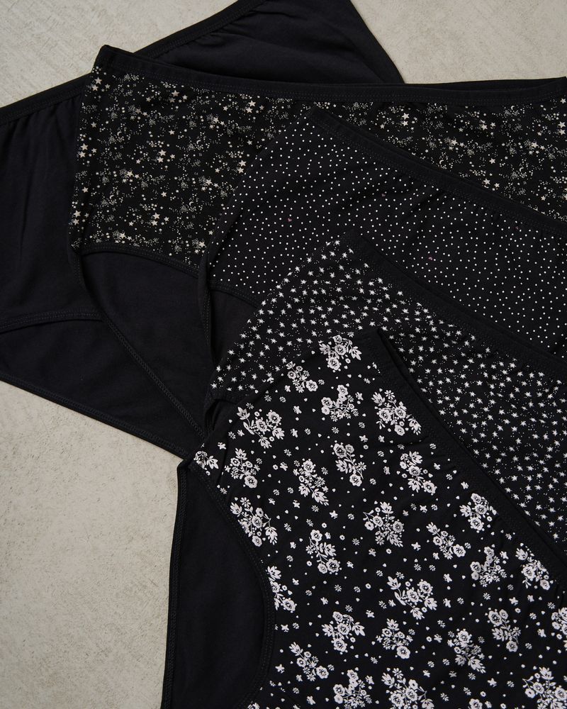 Трусы женские больших размеров 8-10XL набор 5 шт. в мелкий рисунок, 8XL