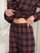 Женская пижама в клетку (ткань тиар) &ndash; парная коллекция Family Look, XS-S