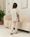 Детская пижама для девочки в горох, Family look мама и дочь, 128-134