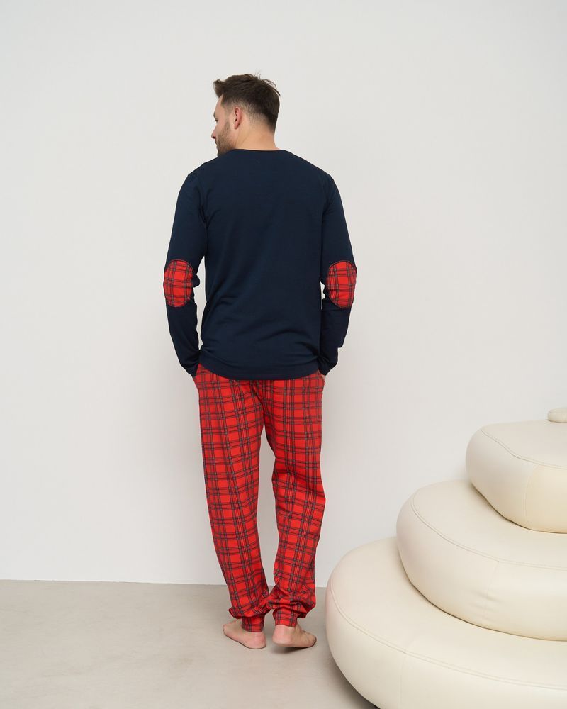 Мужская пижама хлопковая с принтом купидон, Family look для пары, 2XL