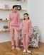 Жіноча флісова піжама в горох, Family look мама і донька, S
